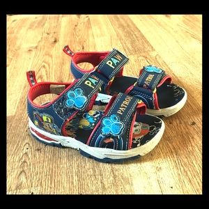 Toddler Boys Paw Patrol Velcro Sandals. Size 9c